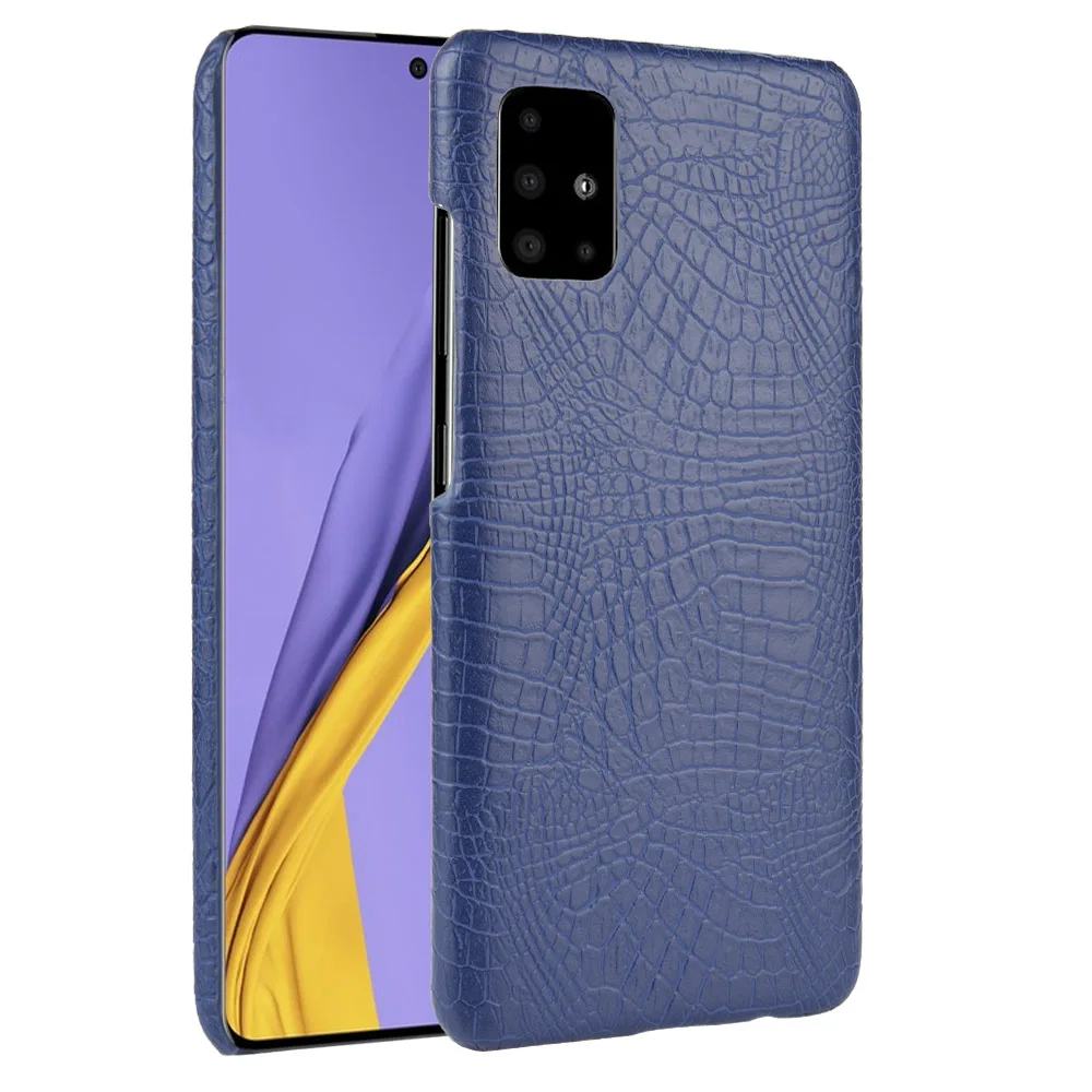 Чехол для Samsung Galaxy A51 роскошный чехол из искусственной кожи с крокодиловым узором