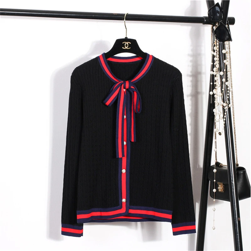 2019 весна осень модный новый свитер кардиган женский с длинными рукавами и