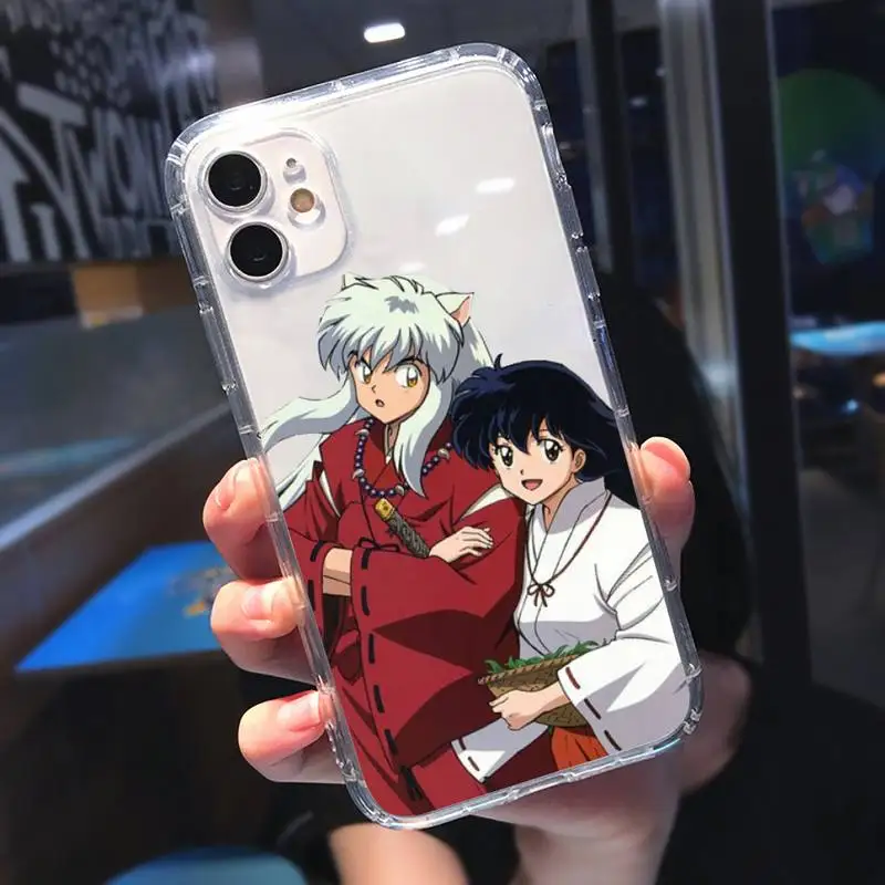 

Anime Inuyasha Higurash Japan Phone Case Transparent soft For iphone 5 5s 5c se 6 6s 7 8 11 12 plus mini x xs xr pro max