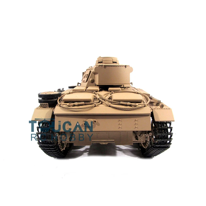 100% металлический Mato 1/16 Panzer III RC KIT модель танка BB стреляющая пеллетка желтый 1223