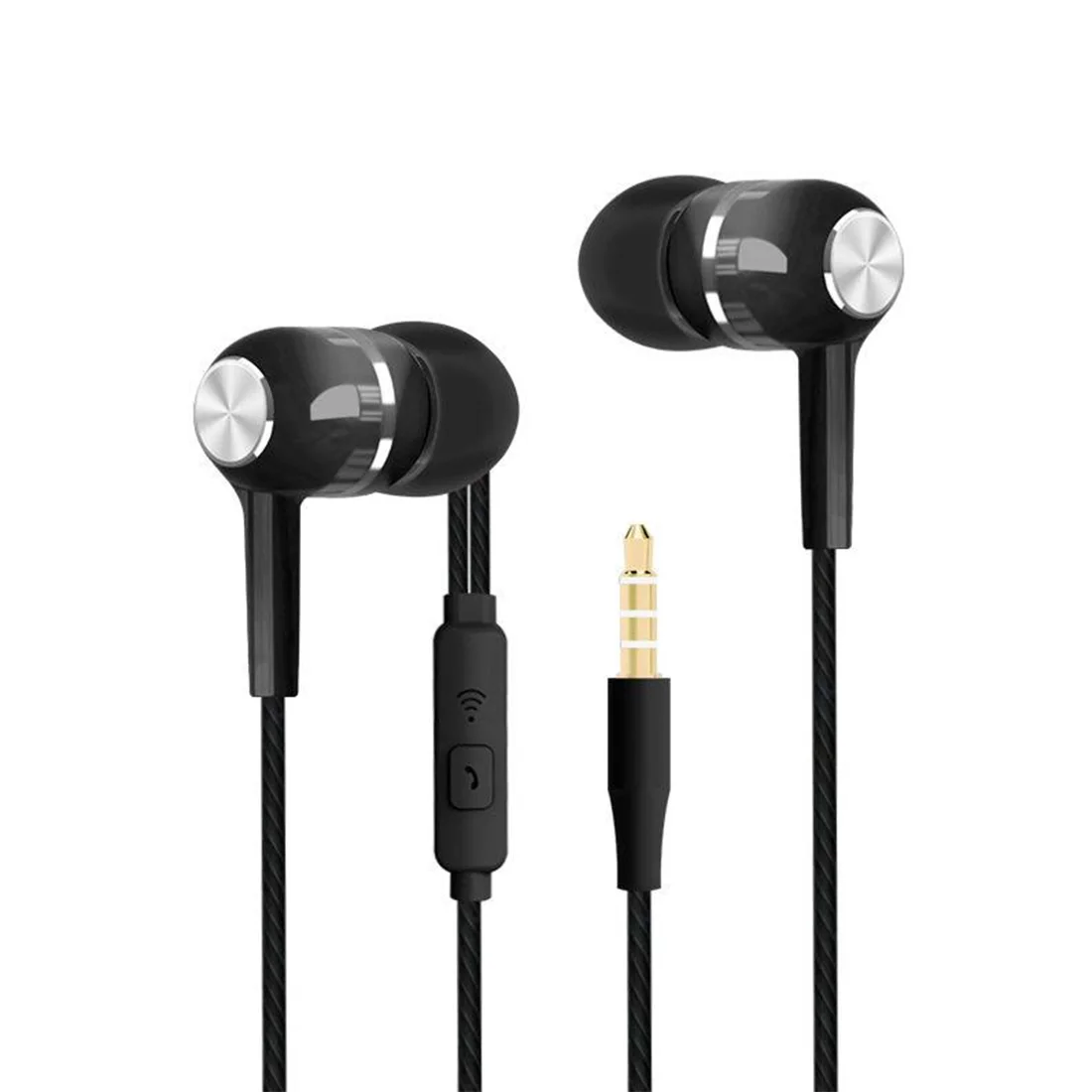 In-ear earphone subwoofer wired headset VPB S12 with wheat line control universal mobile phone ear plug | Электроника