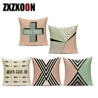 Decoraitve диванные подушки Чехол розовый полиэстер с геометрическим принтом Животные Слон Олень квадратная подушка крышка для наволочка для подушек в спальне чехол