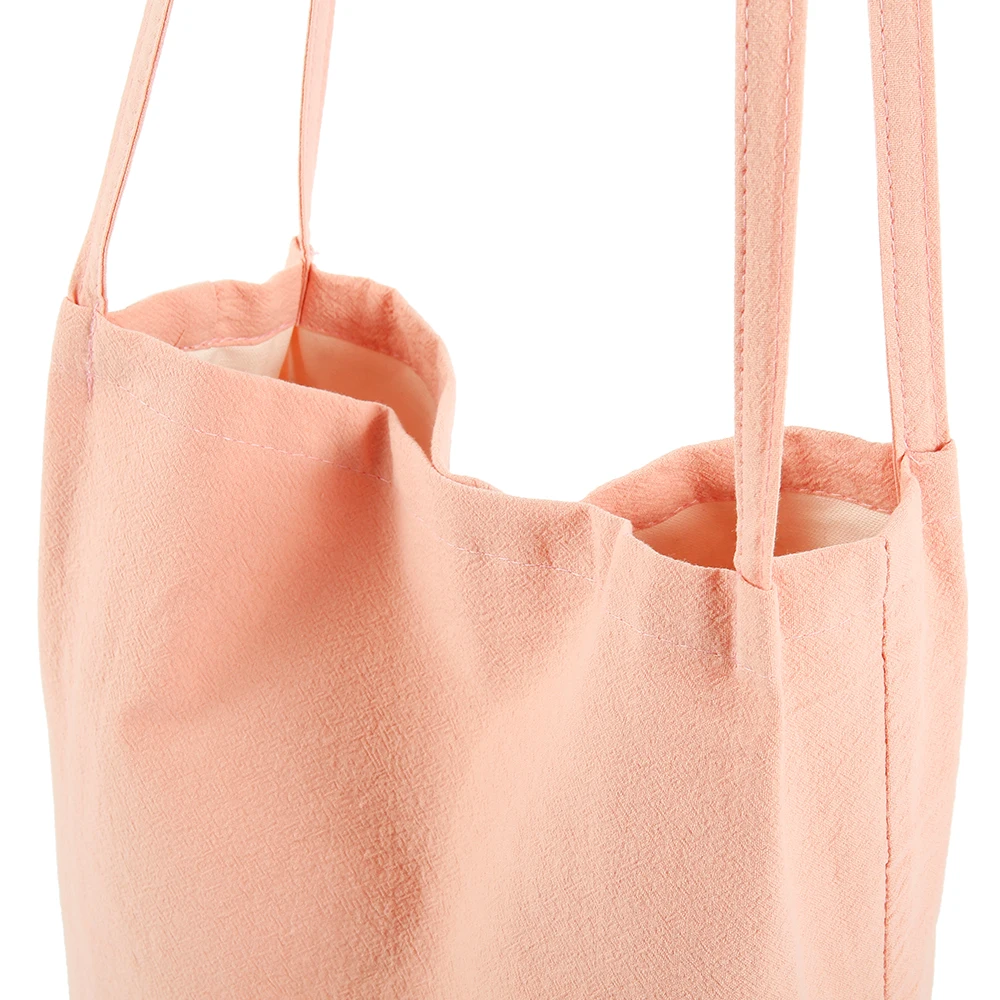 Женская Большой парусиновый многоразовая сумка для покупок Soild Экстра большая