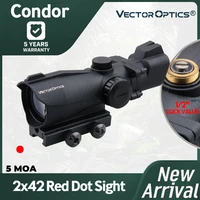 vector optics condor 2x42 green red dot shooting hunting reflex rifle scope 2 times magnification weapon air gun shotgun sight