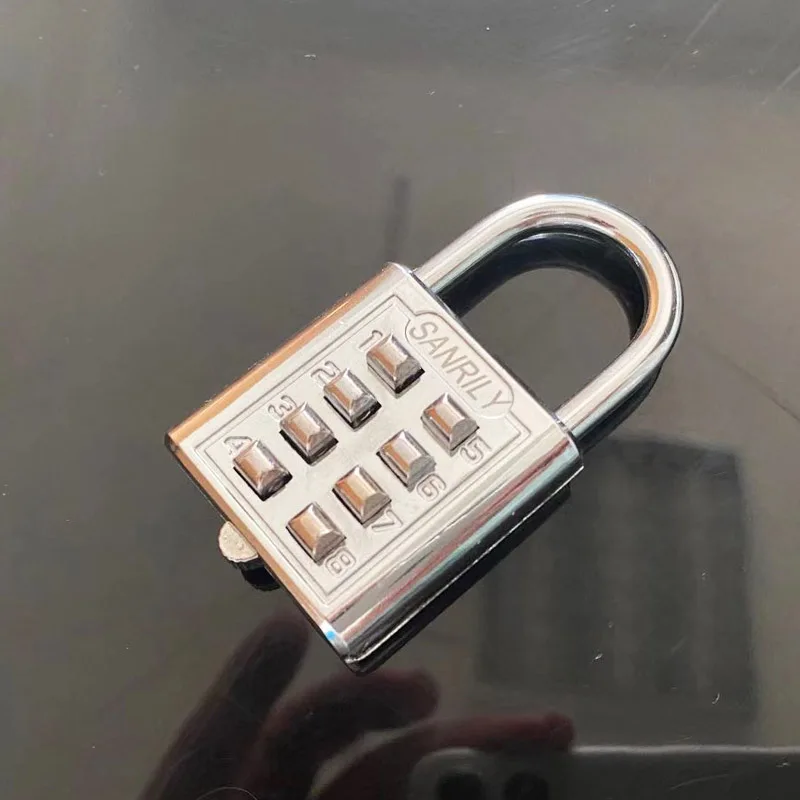 Прочный и надежный замок Sanrily металлический с номером ключа паролем|Наклейки на