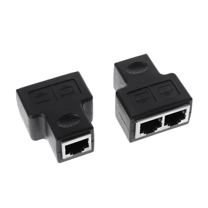 

2 шт. RJ45 1-2 Женский переходник CAT5/CAT 6 LAN Ethernet сетевой сплиттер