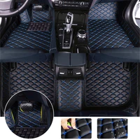 leather car floor mats fit 99 car model for ford focus c max fusion mondeo taurus mustang territory car accessories foot covers