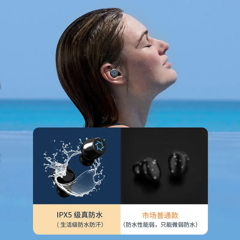 Сенсорный наушник с отпечатком пальца Hi-Fi стерео наушники-вкладыши беспроводные