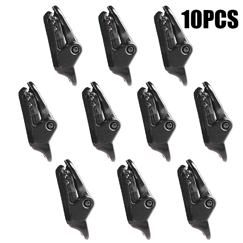 

10Pcs Tent Pull Point Clip Outdoor Camping Tent Alligator Clamp Pull Point Hook Buckle Awning Crocodile Holder Snap Outdoor Tool