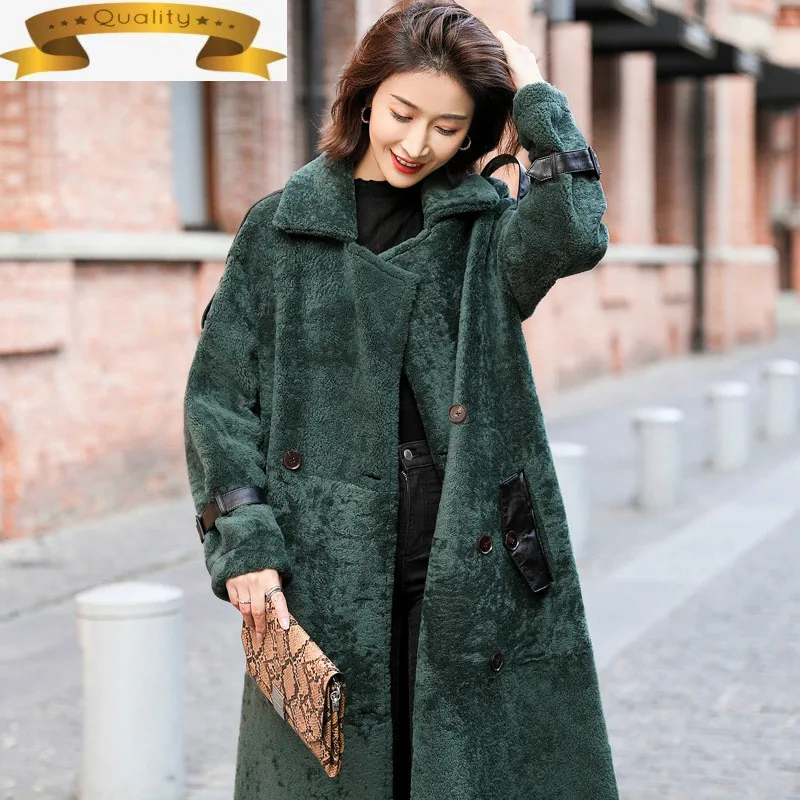 

Пальто с натуральным мехом для женщин меха зимняя куртка женские высокие ботинки из овечьей кожи, натуральная кожаная куртка Manteau Femme Hiver 2021 ...