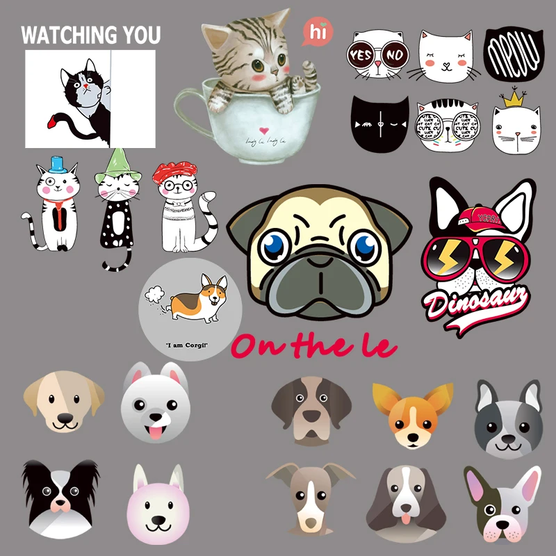 

Clothing Thermoadhesive Patches Cute Cats Stripes For Jeans Diy Child Patches On Clothes Heat Transfer Vinyl