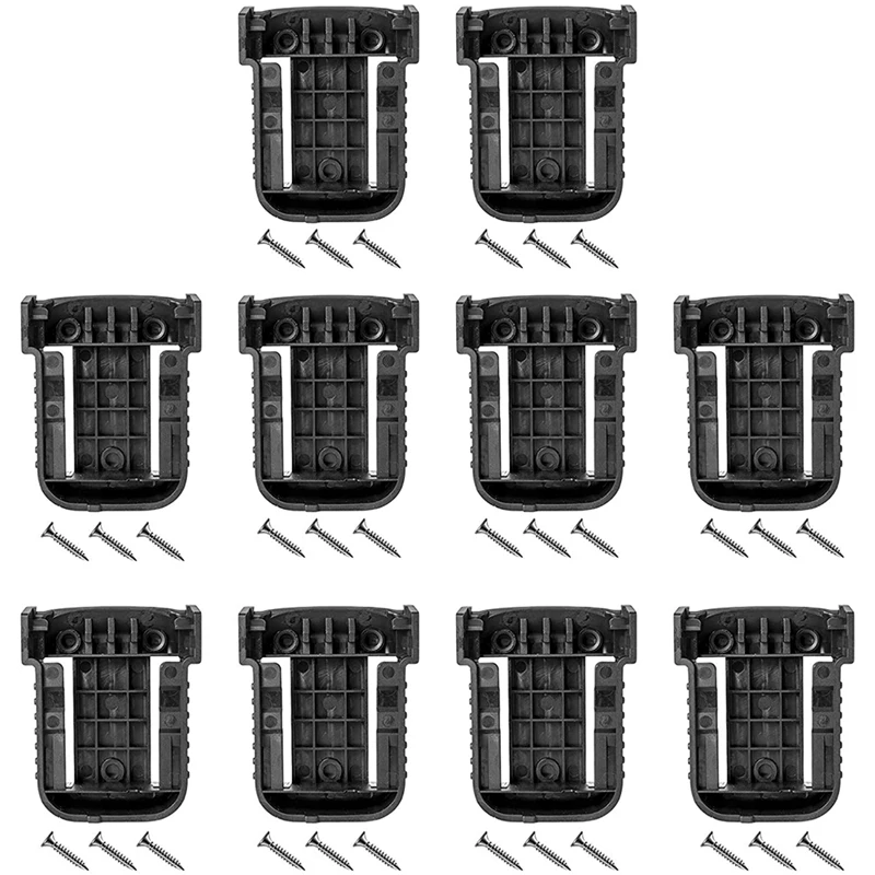 

HOT 10 Pcs Battery Base, Ready-Made Base Mounting Bracket Is Suitable for Dewalt 20V DCB201DCB60 /M18 18V Battery