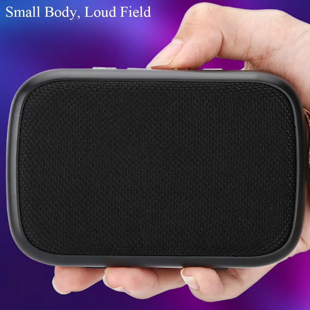 Беспроводная Bluetooth Колонка NATTHSWE Портативная колонка с SD картой и объемным