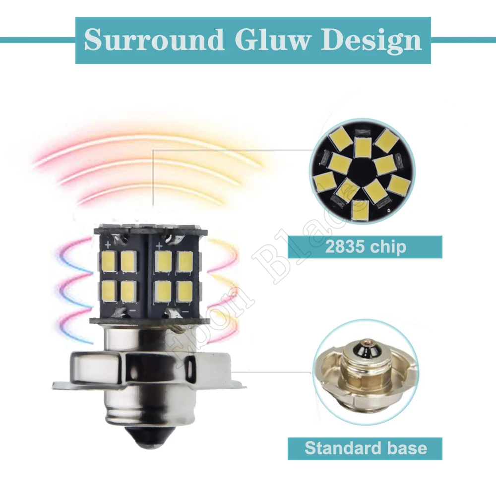 Светодиодный светильник P26S для мотоцикла 1 шт. 2835 30SMD 4 2 Вт 6000 К 6 в 12 В 24 30 в|Передние
