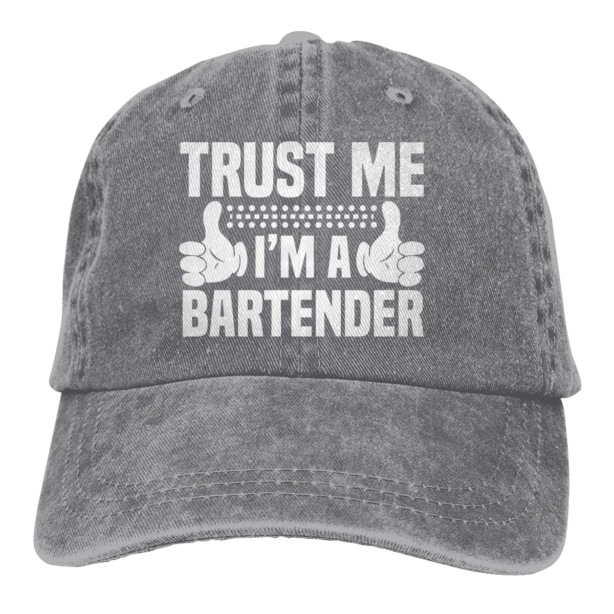 

Trust Me I'm A Bartender Hats for Men Women Adjustable Sun Hats Vintage Trucker Hat