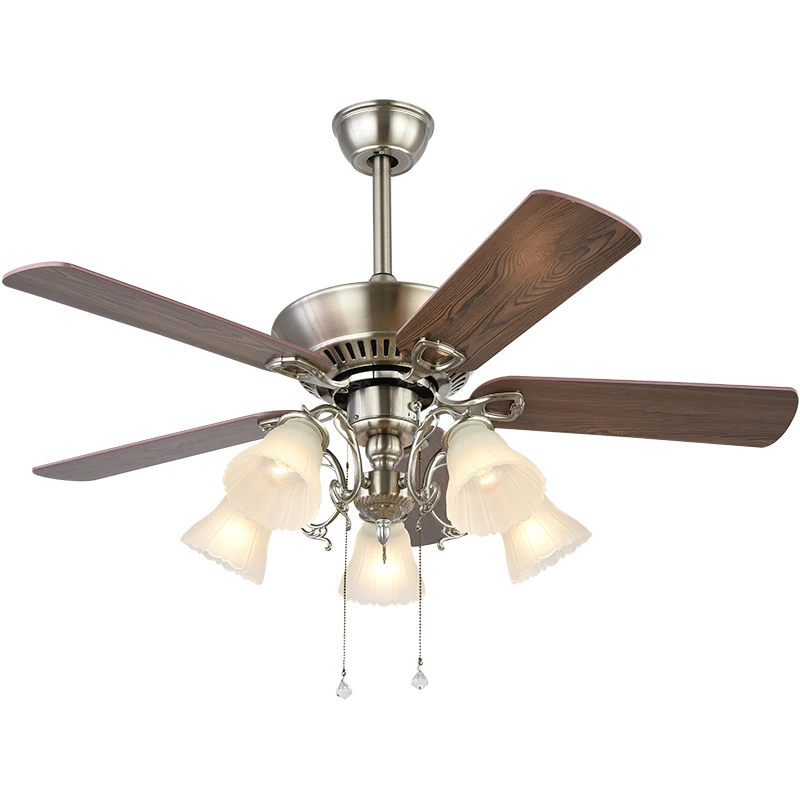 Новый светодиодный популярный Ретро потолочный вентилятор столовая Подвесная