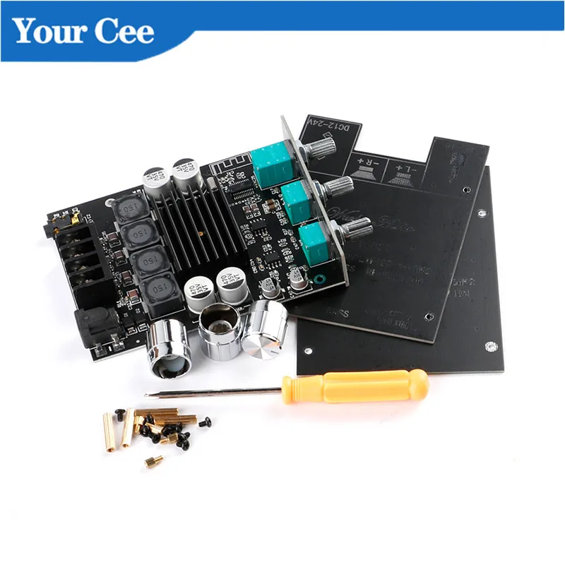Модуль усилителя мощности звука 100W * 2 Bass Регулируемый BLE 5 0 Dual Channel