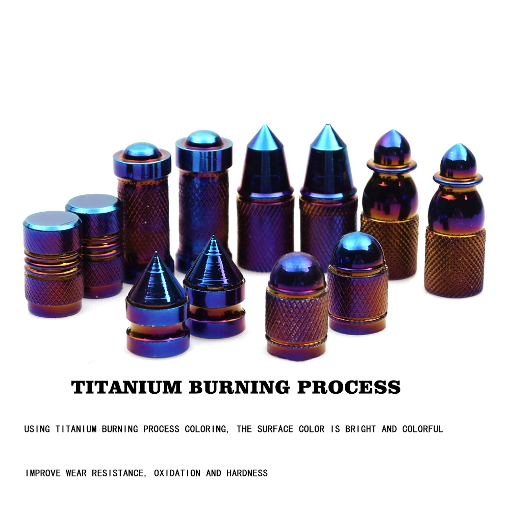 Колпачки для автомобильных колес колпачки клапана обод шины Цветной алюминиевый