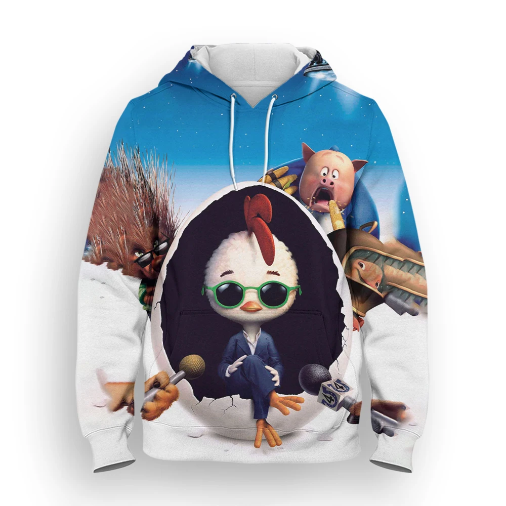 

Disney Chicken Little 3D Print Men's Hoodies Fashion Spring Cartoon Anime Children Sweatshirts Spring Women's Clothing