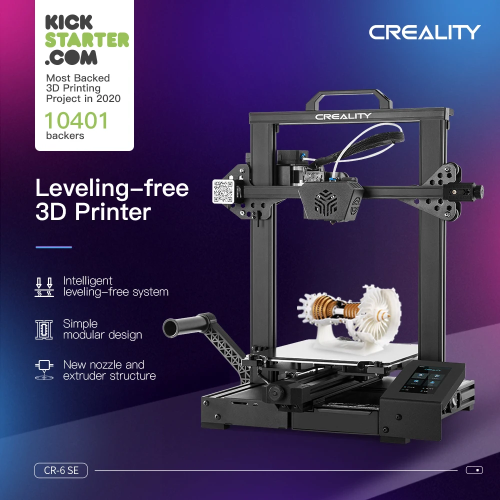 3D-принтер CREALITY Super CR-6 SE бесшумная материнская плата продолжение печати филамента