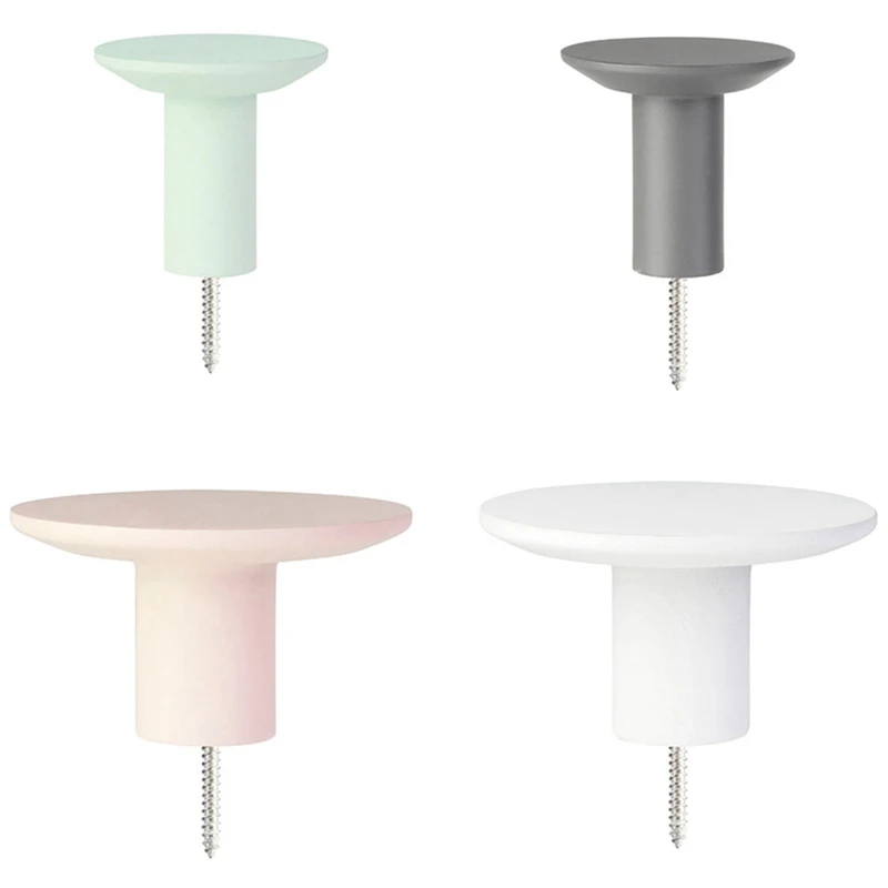 

Wall Hooks Coat Hooks Wall Mounted Coat Rack Hat Hooks Robe Hook Entryway Wall Hangers Hat Rack Round Hook Pack of 4Pcs