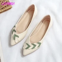 single shoes women flat shoes women spring and autumn 2022 real soft leather new mother womens shoes pointed toe