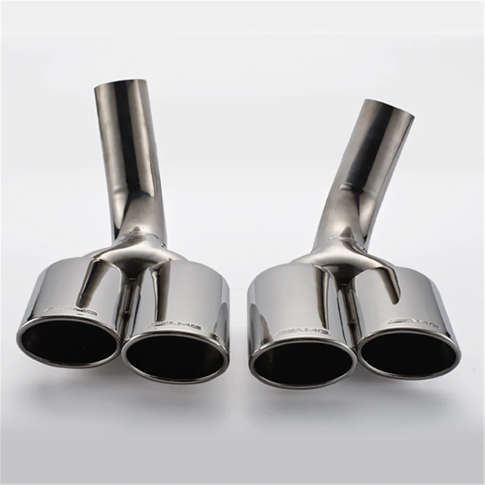 

Выхлопной наконечник для Mercedes-Benz G Class W463, выхлопной наконечник, 2 шт., хромированный автомобильный выхлопной глушитель из нержавеющей стали