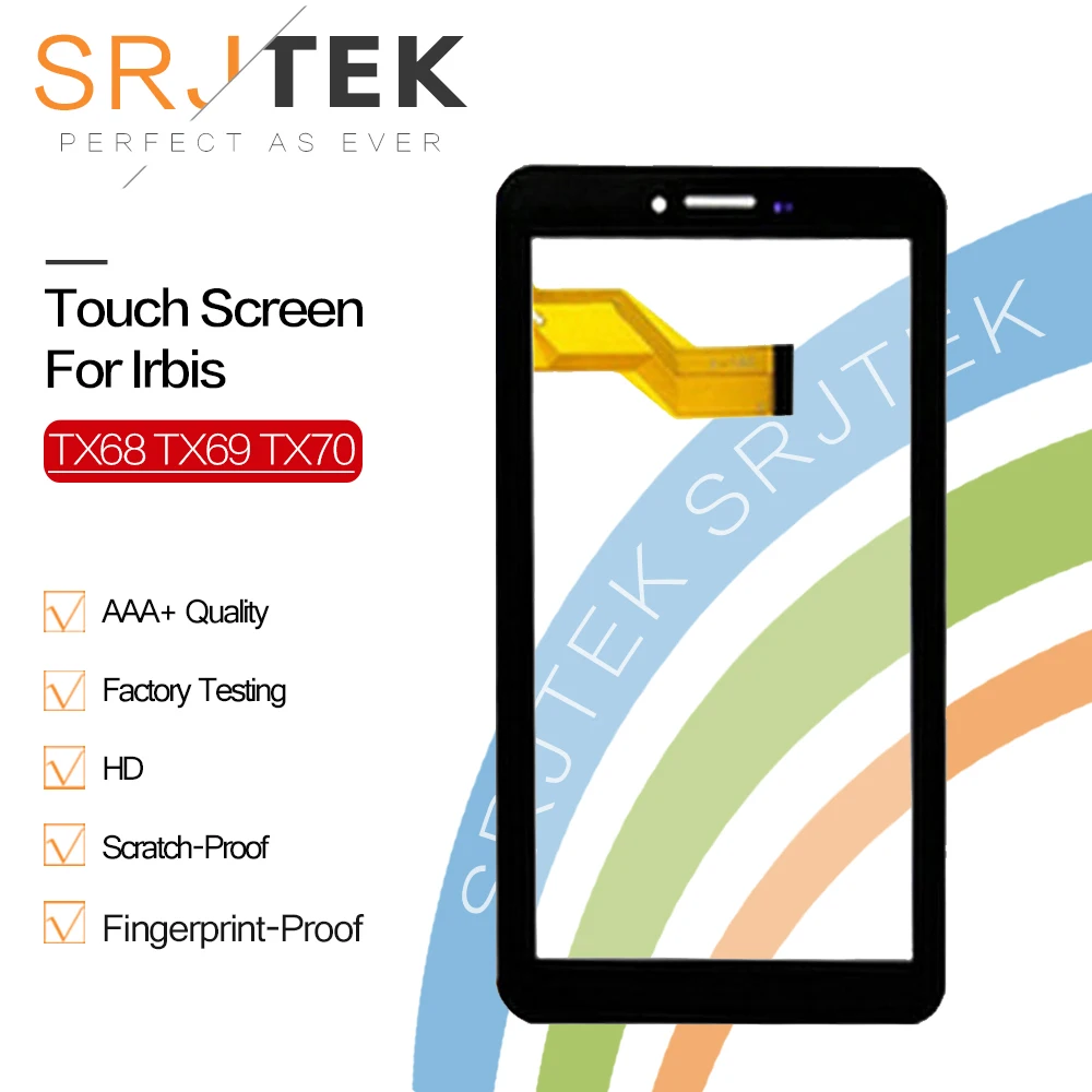 Сенсорный экран SRJTEK 7 дюймов для IRBIS TX68 TX69 TX70 TX72 TX73 сенсорная панель планшетного ПК