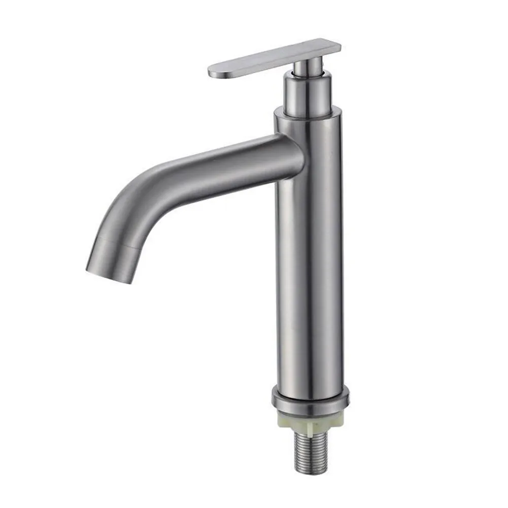 

Bathroom Basin Faucet Waterfall -Tall Sink Vessel Tap Stainless -Steel Single Cold Single Hole Toilet Water Tap