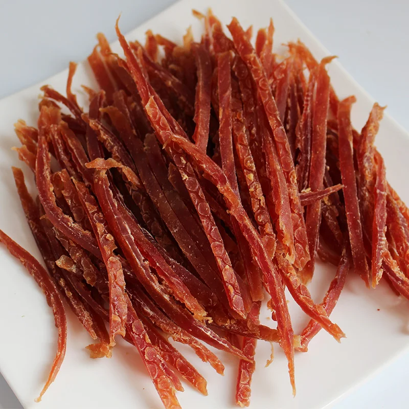 

Pet food 450g duck shredded pet snacks molars clean teeth nutritious dog snacks duck meat meat training rewards duck shredded