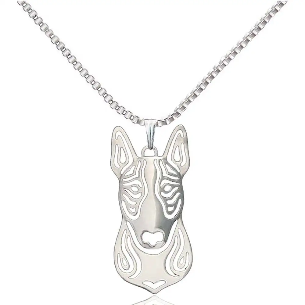 Английский бык кулон в форме терьера с животным покрытием ожерелья Собака Шарм