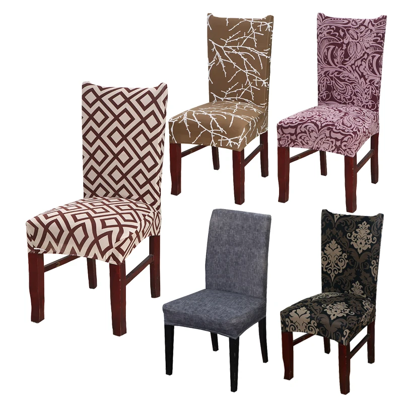 Эластичный чехол на стул из спандекса для столовой 1 шт.|Чехлы стулья| |