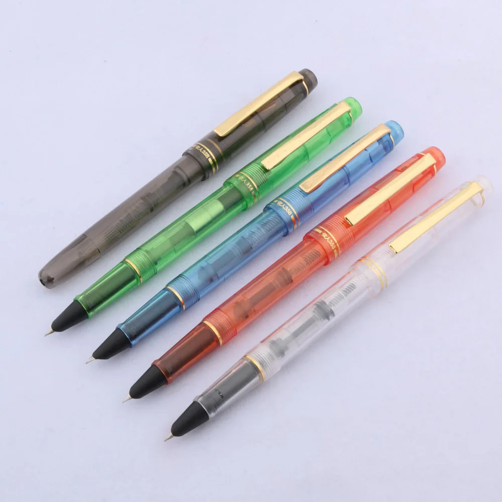 1 Pc Classic Rotation Design Stationary School Writing Golden Plastic Fine Hooded NIB Fountain Pen | Канцтовары для офиса и