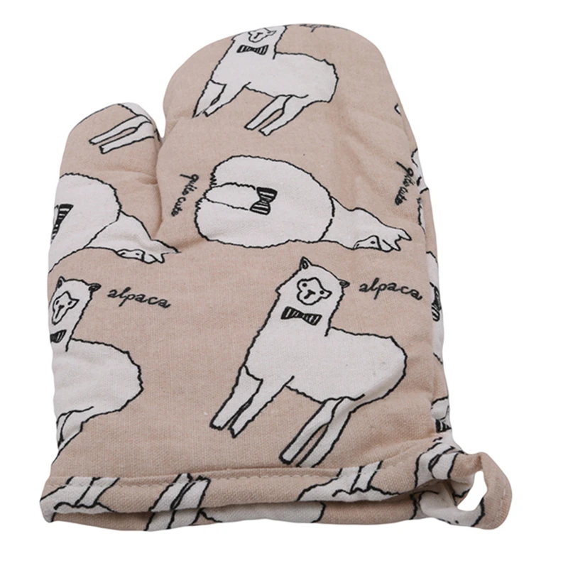 2020 Новое поступление милые Мультяшные печатные микроволновые перчатки