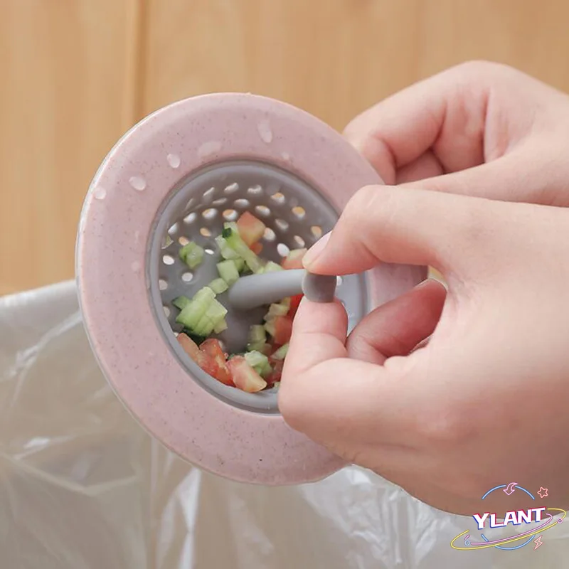 Colector de residuos de cocina, coladores y coladores de ba&ntilde;o, drenaje de suelo, colador de fregadero de silicona, filtro de desag&uuml;e de fregadero, 1 ud.-1