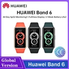 Смарт-браслет Huawei Band 6, глобальная версия дюйма, смарт-браслет, мониторинг кислорода в крови, дисплей FullView, батарея 2 недели, BT 5,0, смарт-часы