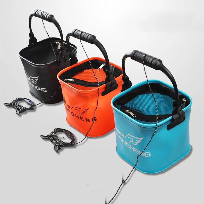 3 цвета портативный складной EVA рыболовное ведро для воды Живая рыба Вода StorageTool