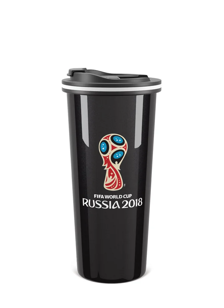 Термокружка &quotЭмблема&quot BLACK EDITION (450 мл) 2018 FIFA World Cup Russia™ |