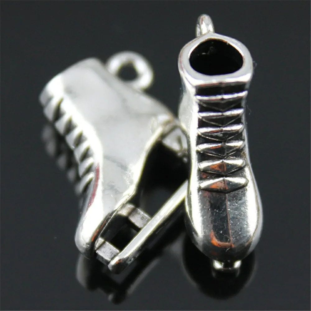 6 шт. 3 вида цветов античная бронза античное серебро золото 3D Подвески для обуви