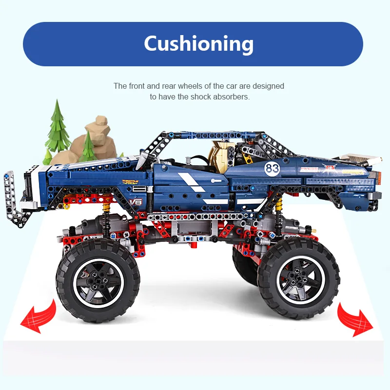 DHL 20011 Technic Motors 41999 4x4 Crawler Exclusive Edition of off-road vehicles Set Building blocks Bricks Boy Gifts