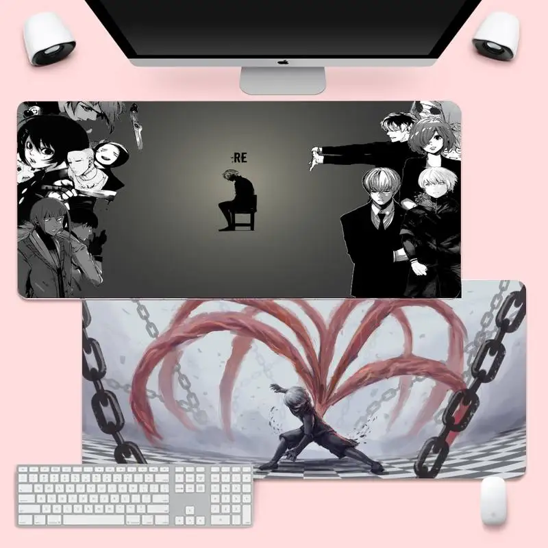 

Одежда с надписью «Tokyo Ghoul неповторимый Настольный коврик игровой коврик для мыши с изображением игровой коврик для мыши XL большая клавиату...