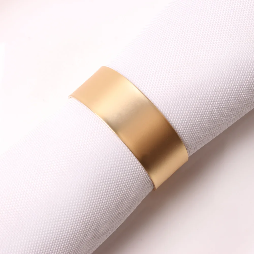 

Simple metal aperture hotel table napkin ring napkin ring napkin buckle