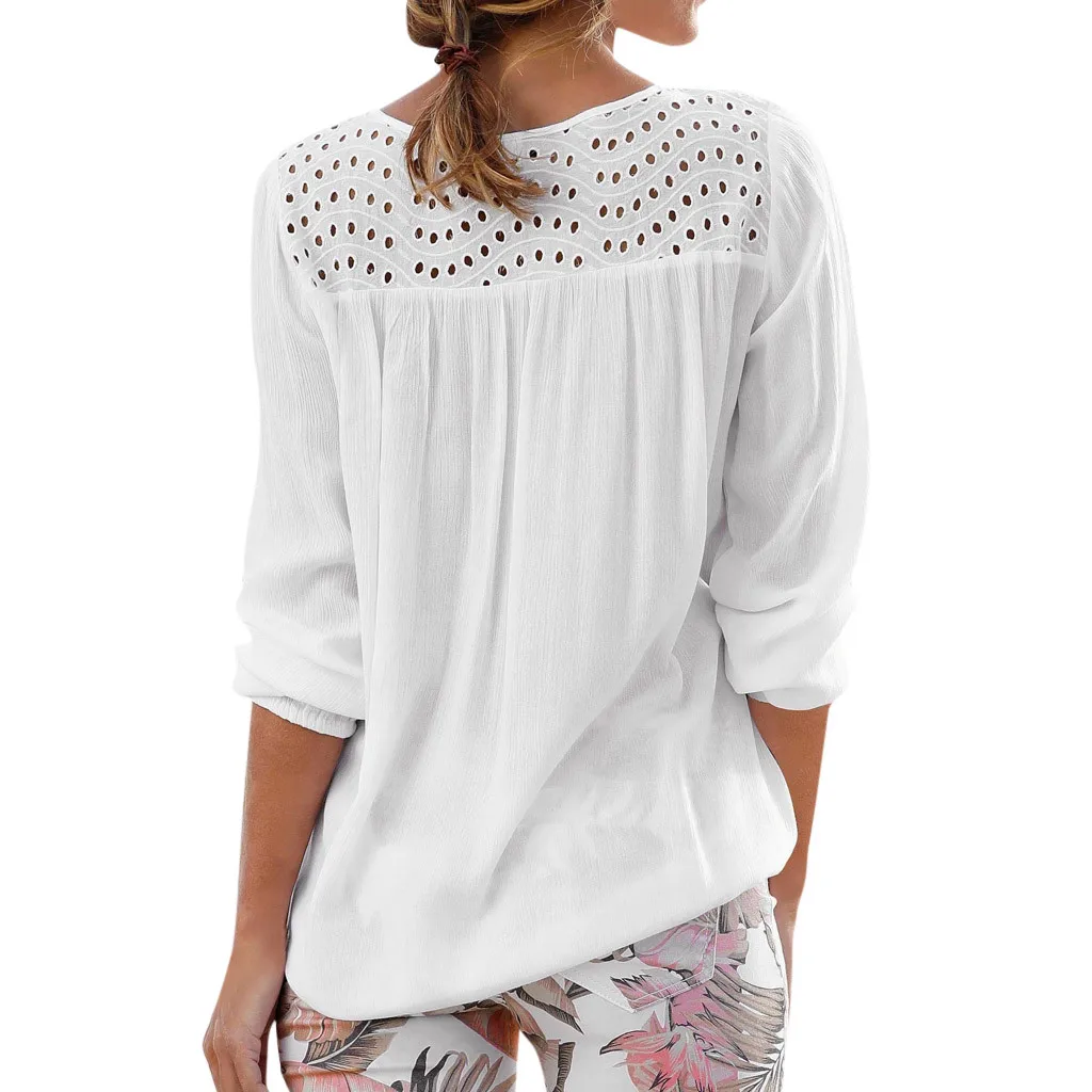 Женская Кружевная футболка с v-образным вырезом вечерние пляжные Топы составного