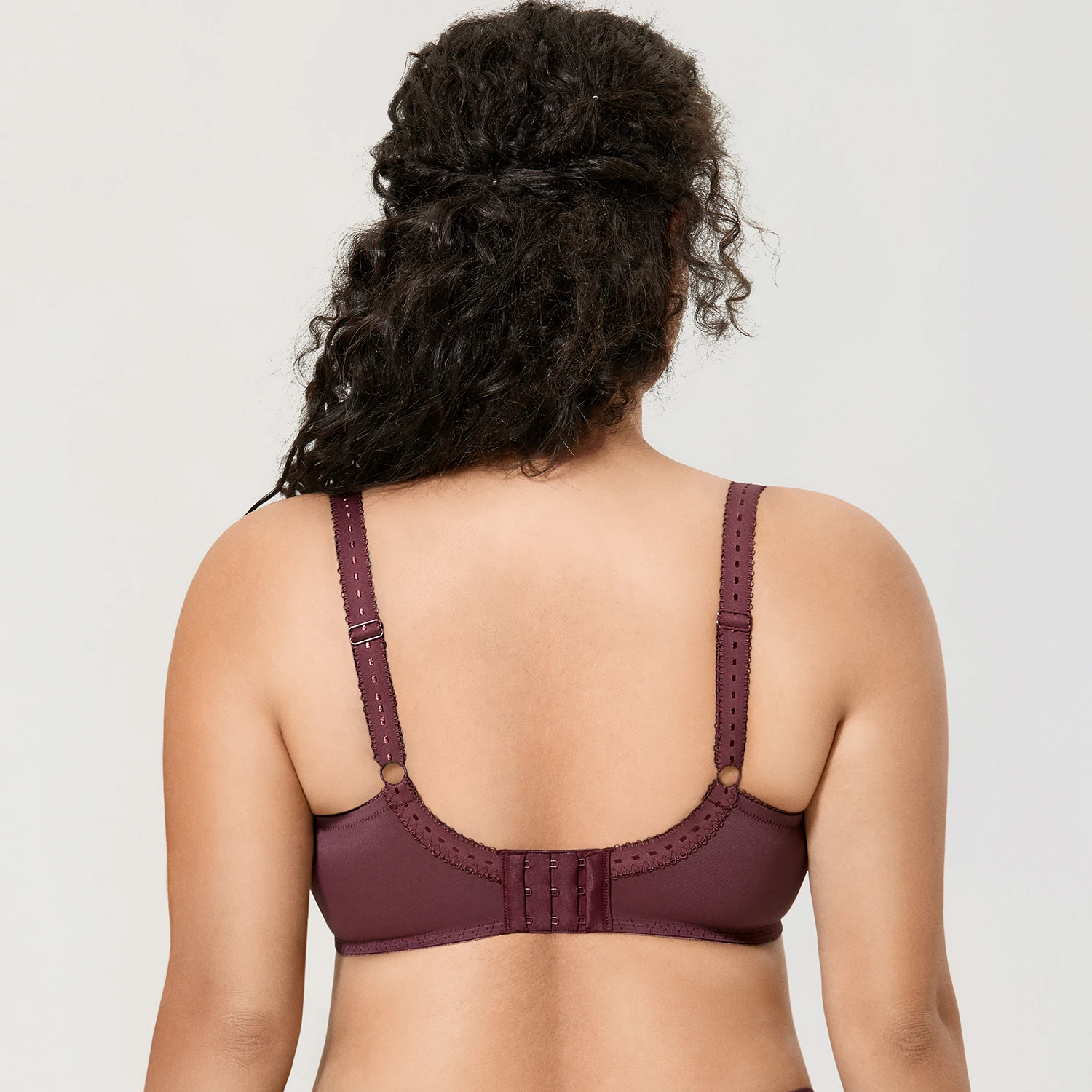 Women's Beauty Floral Lace Bra Plus Size Non Padded Full Figure Bralette Underwire Minimizer Underwear