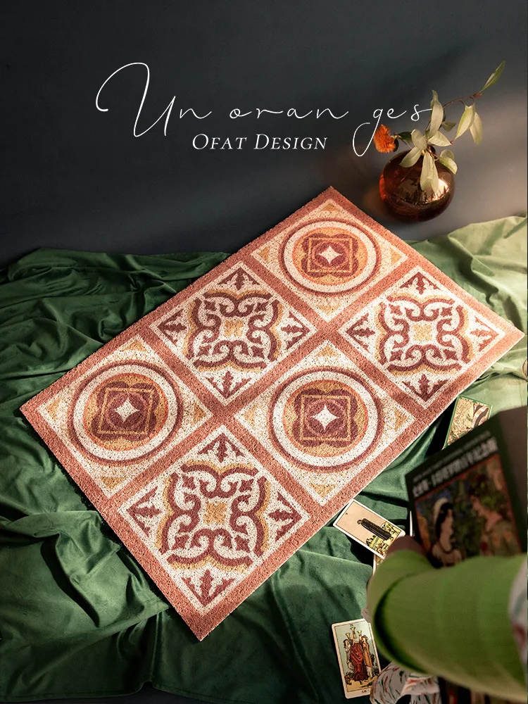 

Дверной коврик для прихожей, коврик для ванной комнаты, резной ПВХ роскошный геометрический кухонный коврик, домашний ковер «сделай сам», Н...