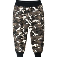kids boys cotton spring autumn camouflage print pants elastic waistband slant pockets pants trousers for daily wear sport wear
