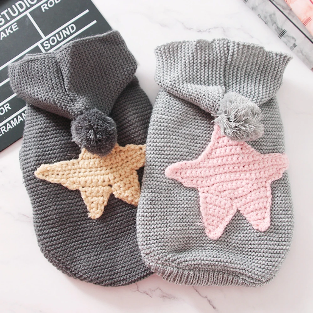 

Warm Dog Hooded Sweater Clothes Puppy Jacket Coat For Small Medium Dog Chihuahua Hoodies Knitwear Yorkies Pet Cats Clothing