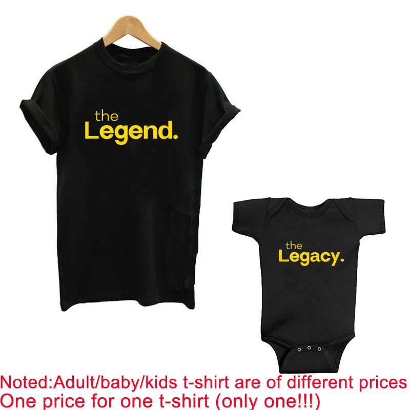 Семейный образ одежда для отца сына семейная The Legend and Legacy футболка детское боди |