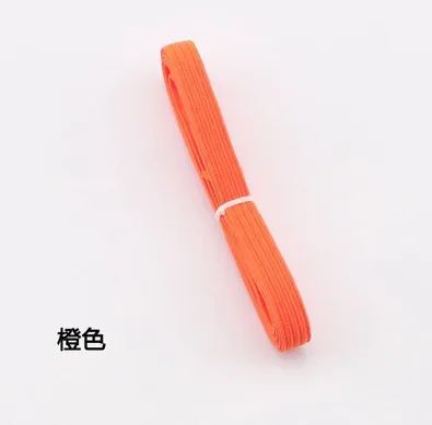 orange 6 мм эластичная лента детская эластичная лента/широкая резиновая повязка/Аксессуары для пошива одежды - Цвет: orange