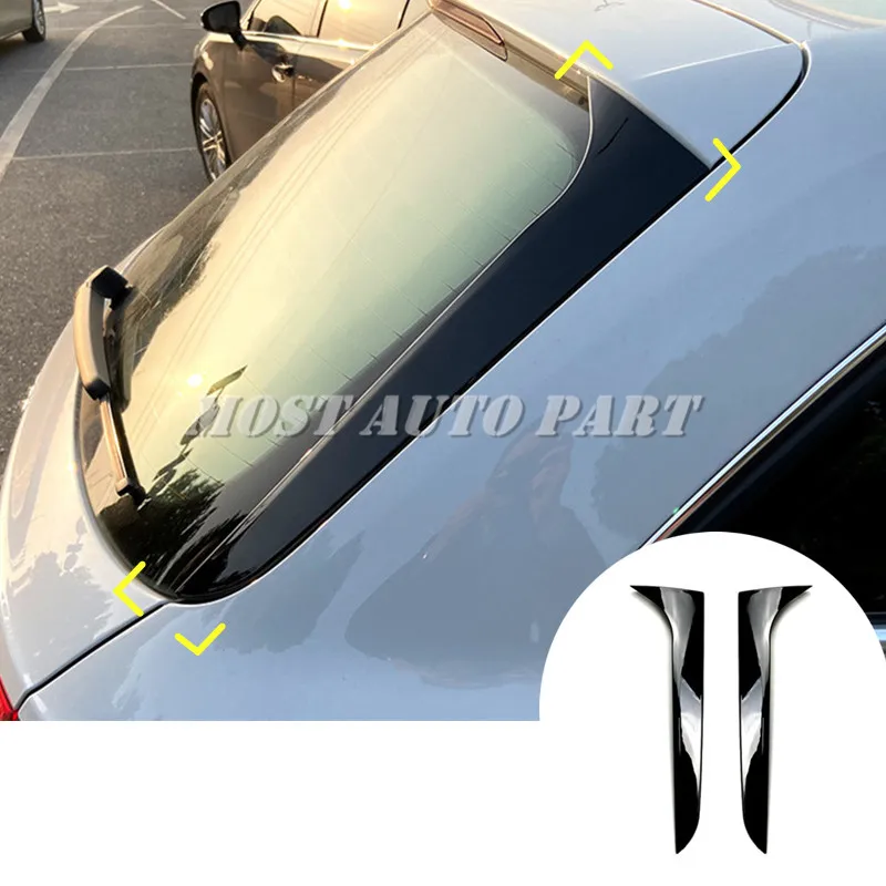 Черный спойлер на заднее стекло чехол боковое крыло для Audi A4 B8 Allroad Avant 2009 2016 2 шт.